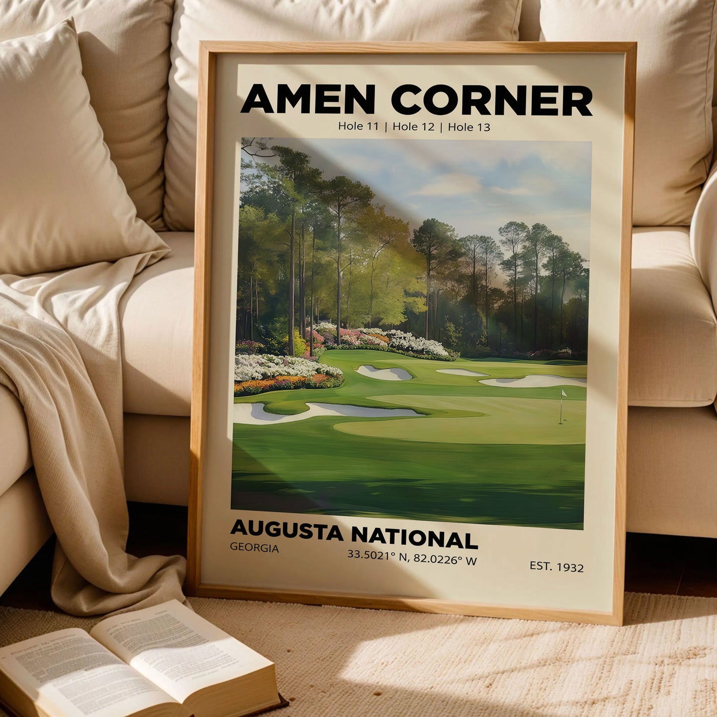 Amen Corner Augusta Golf Club Poster