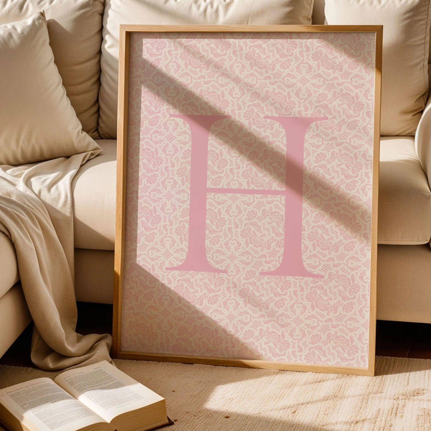 Floral Letter H Print