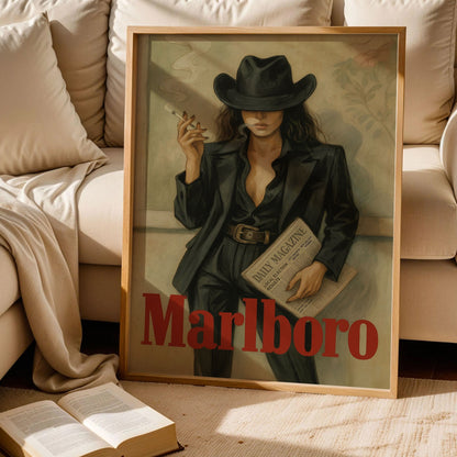Vintage Marlboro Cigarettes Poster