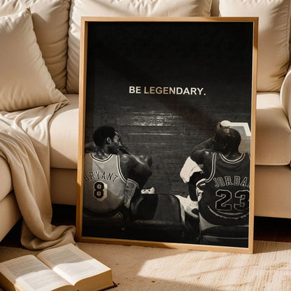 Kobe Bryant and Michael Jordan Quote Art