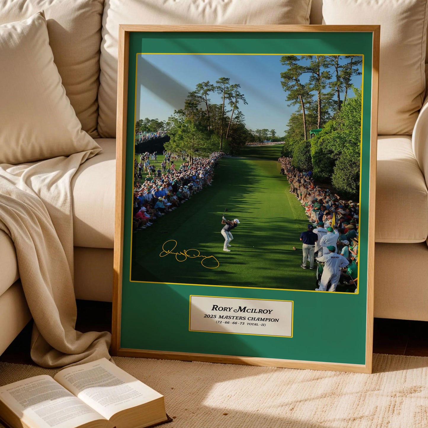 Mcilroy 2025 Masters Winner Print Art