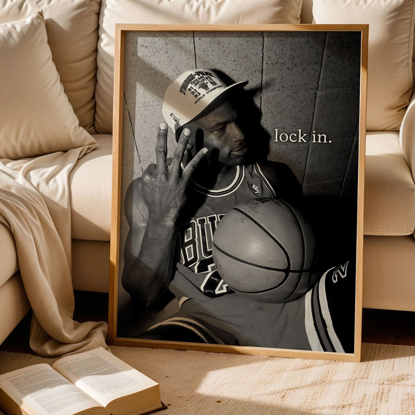 Michael Jordan 3 Fingers Poster