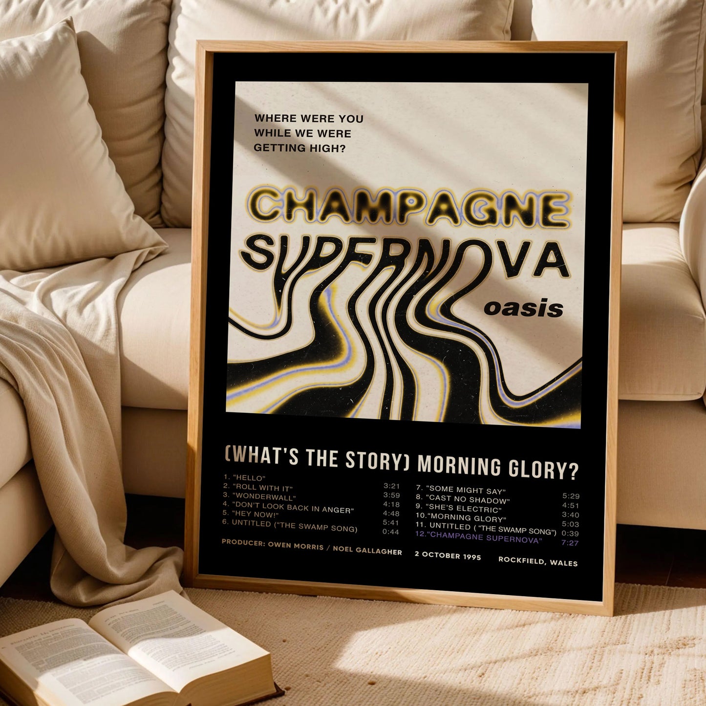 Oasis Champagne Supernova Poster