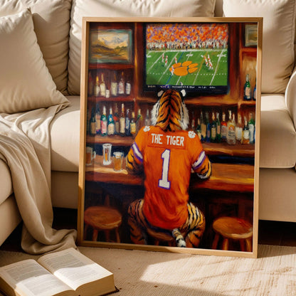 Clemson Tigers Mascot Art Print