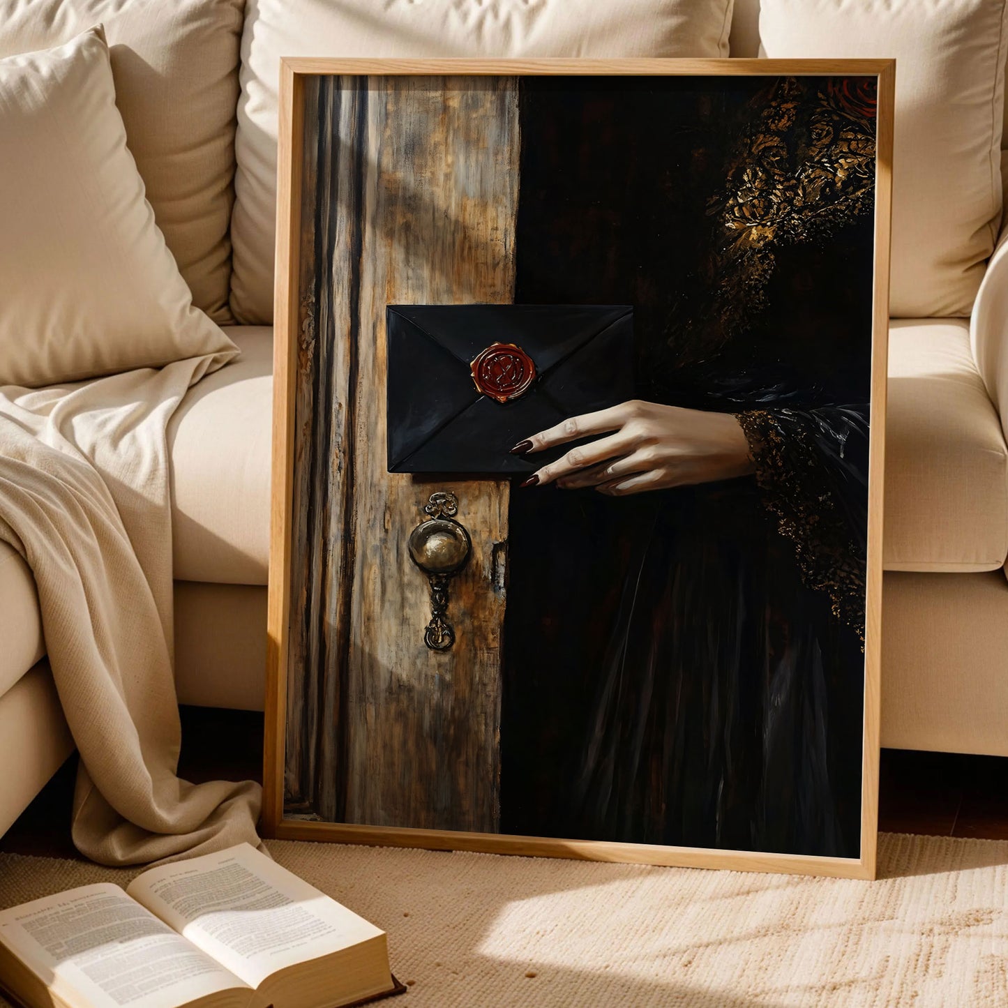 Dark Moody Victorian Woman Wall Art