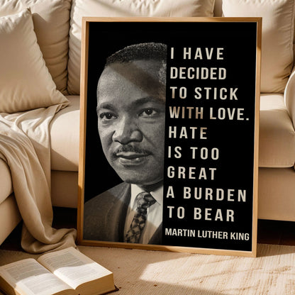 Martin Luther King Quote Poster