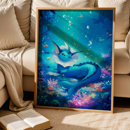 Vaporeon Pokémon Poster