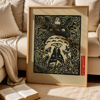 Vintage Totoro Anime Art