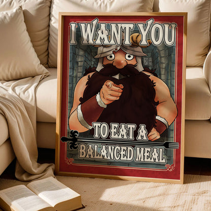 Senshi Dungeon Meshi Wall Art