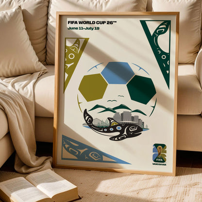 Vancouver Host City 2026 Football Wall Decor