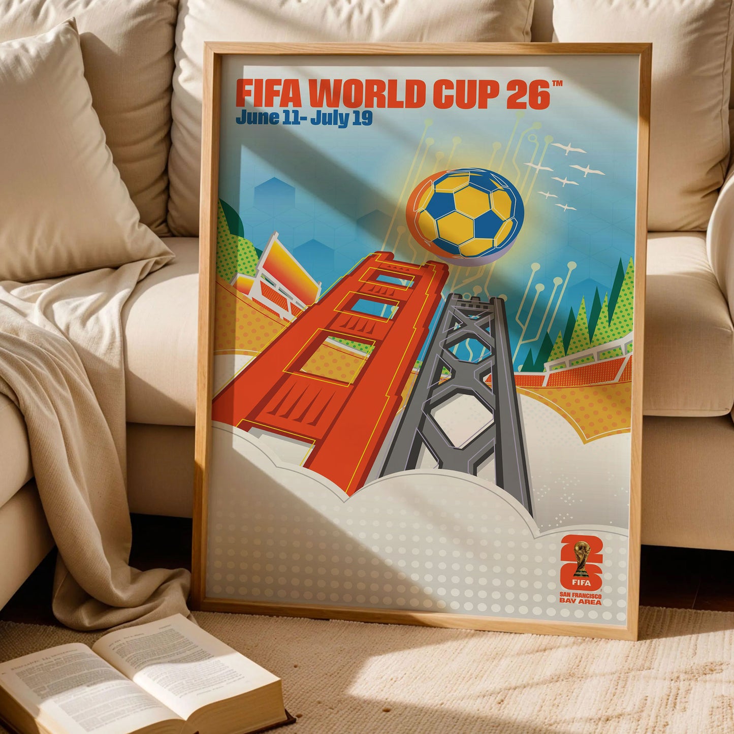 Francisco Host City 2026 Football Poster