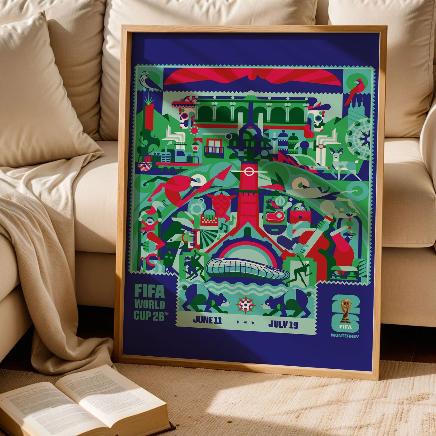 Monterrey Host City Football 2026 Poster