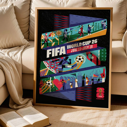 Kansas City Host City Football 2026 Poster