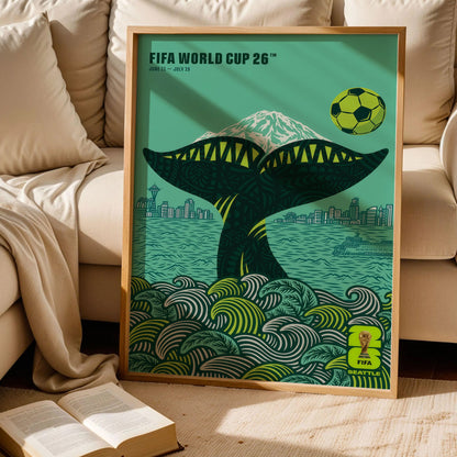 Seattle Host City Football Poster