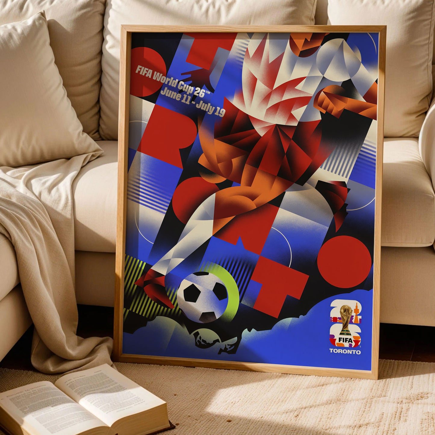 Toronto Host City Football Poster