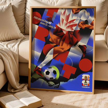 Toronto Host City Football Poster