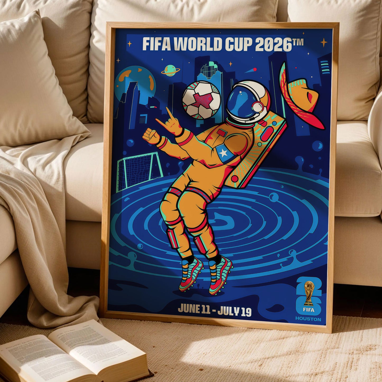 Texas Football Vibe Houston 2026 Poster