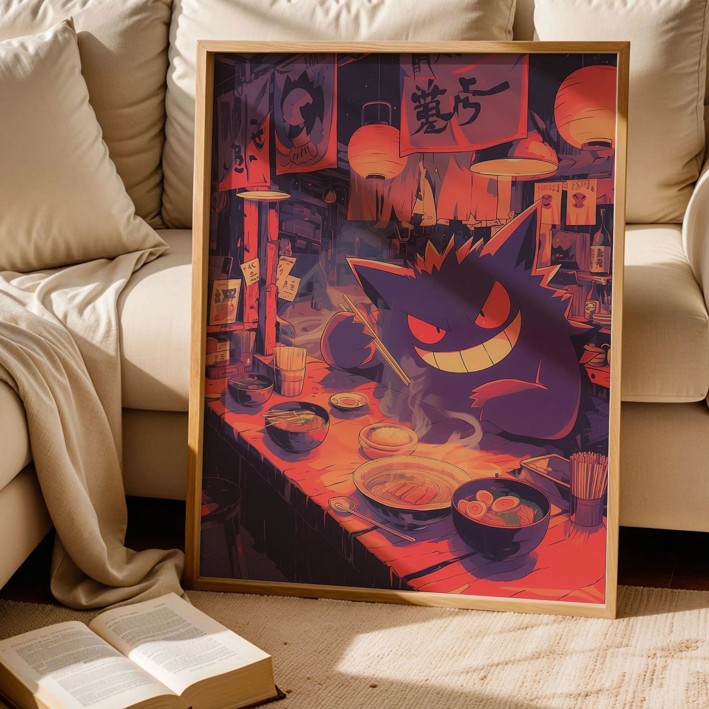 Gengar Ramen Anime Poster