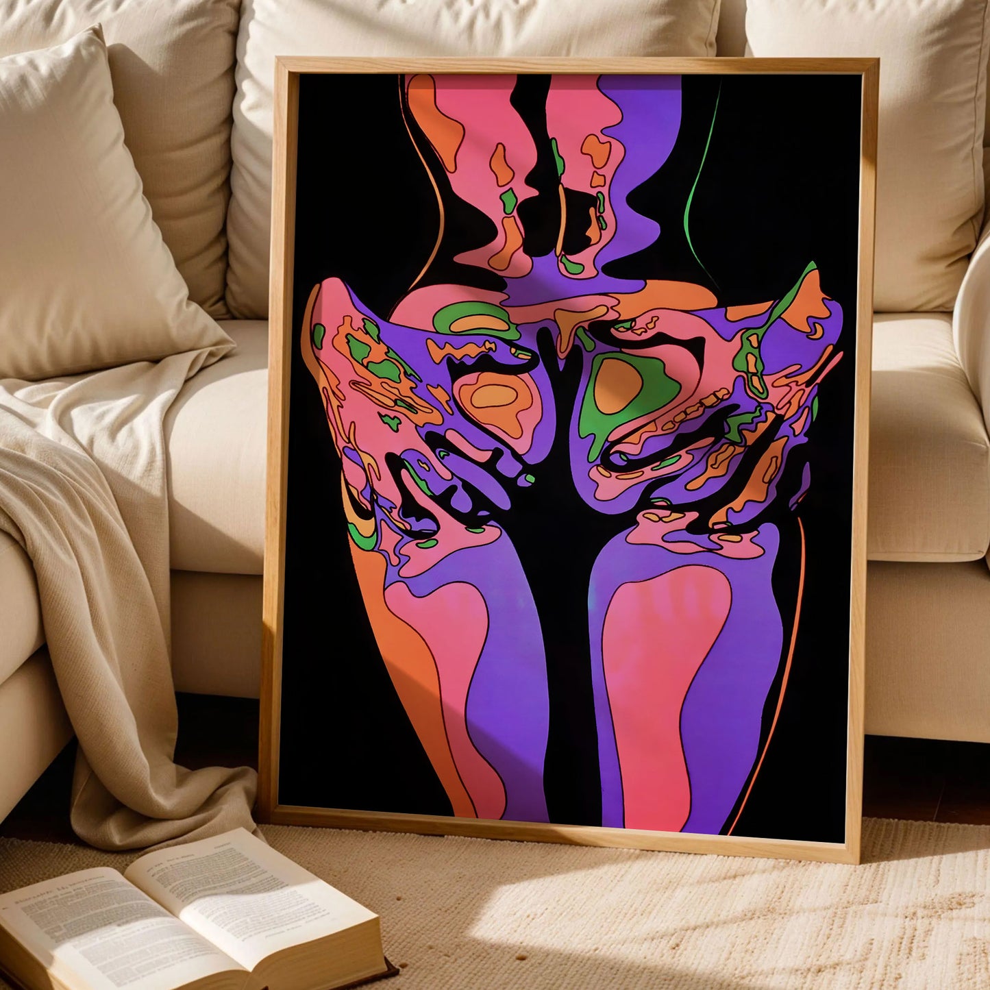 Scorpio Squeeze Blacklight Poster