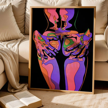 Scorpio Squeeze Blacklight Poster