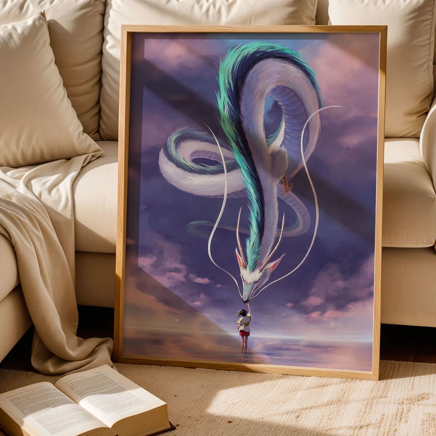 Spirited Away Dragon Haku and Chihiro Poster
