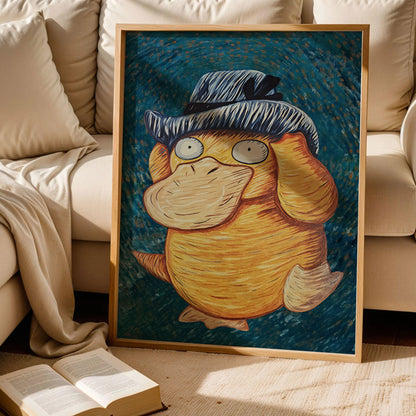 Psyduck Van Gogh Art Print