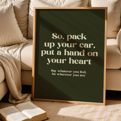 You're Gonna Go Far Noah Kahan Print