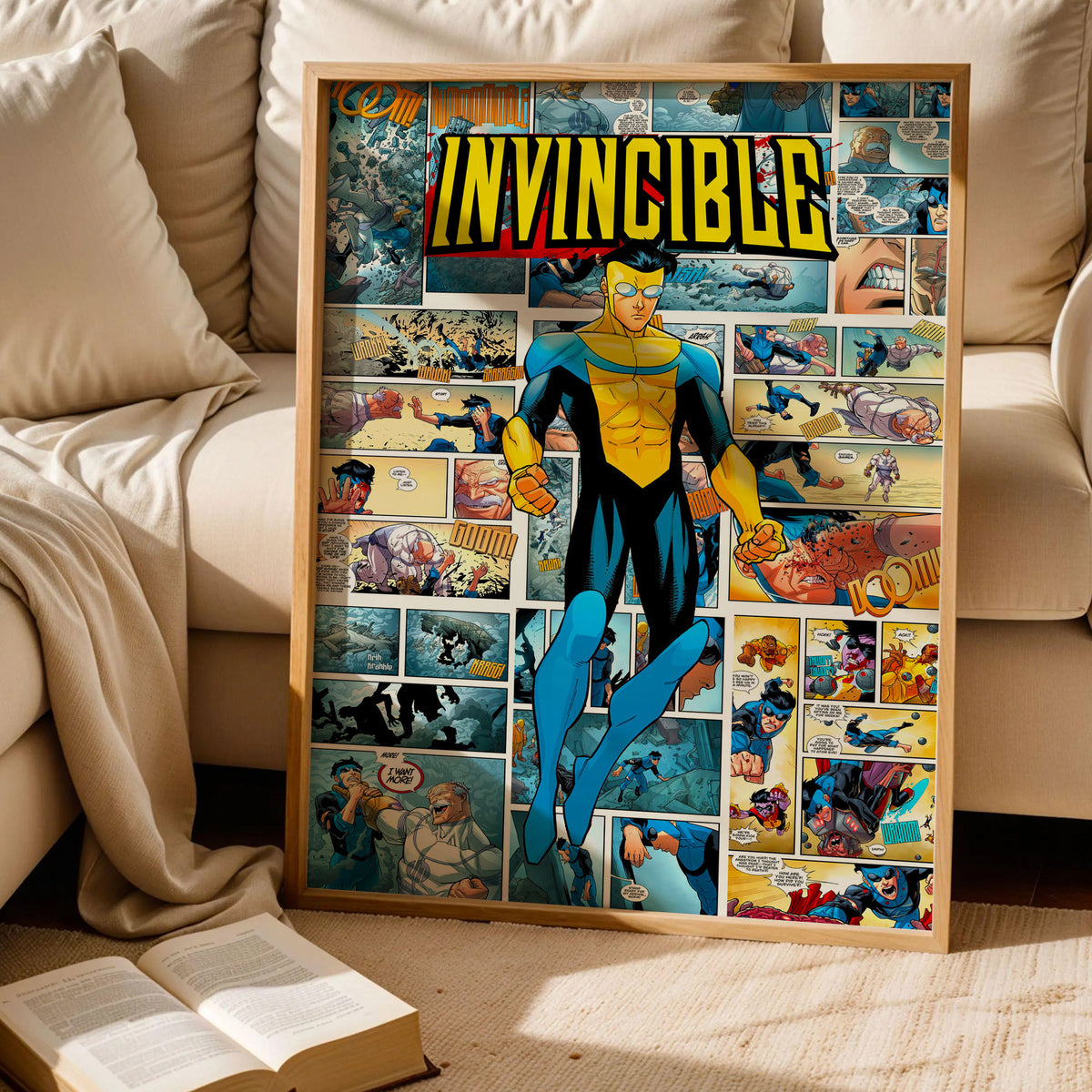 Invincible Comic Retro Art Print