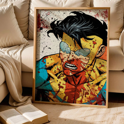 Invincible Covered Blood Poster