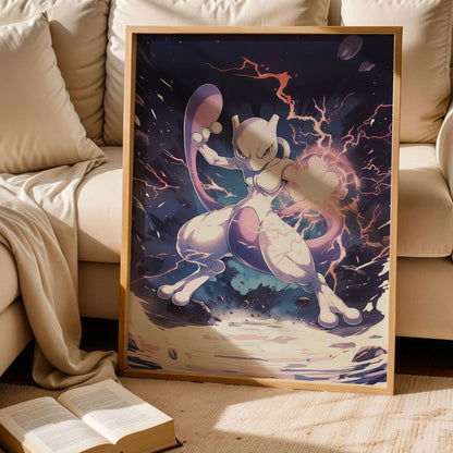 Mewtwo Pokémon Poster