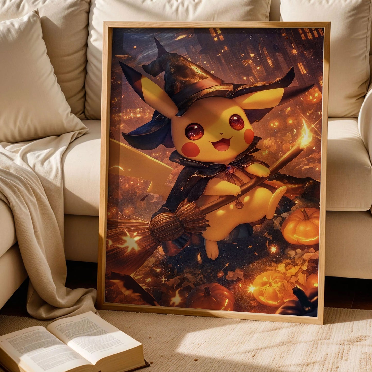 Pikachu Witch Wall Art