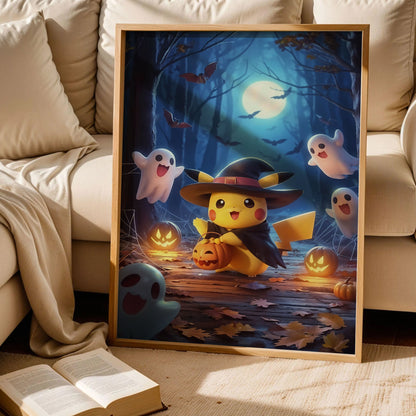 Pikachu Halloween Poster