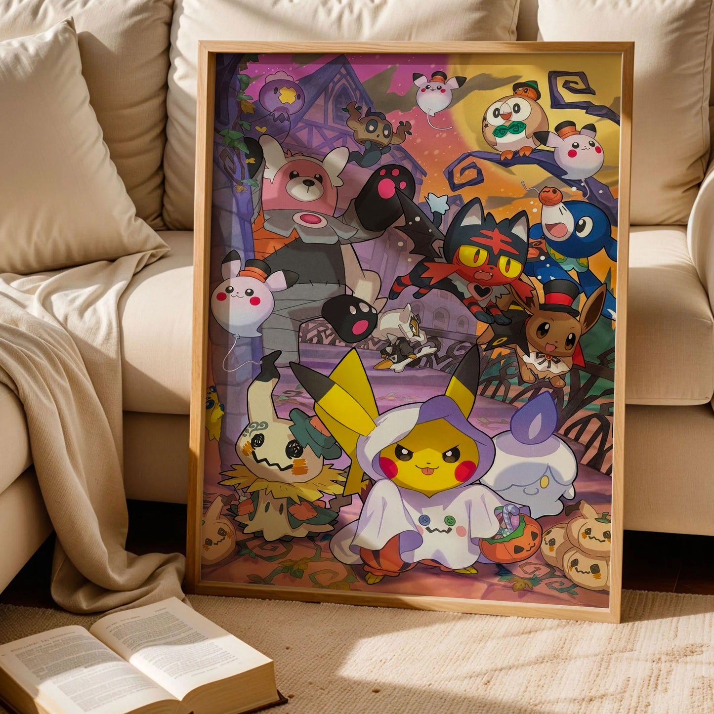 Sun and Moon Pokemon Print