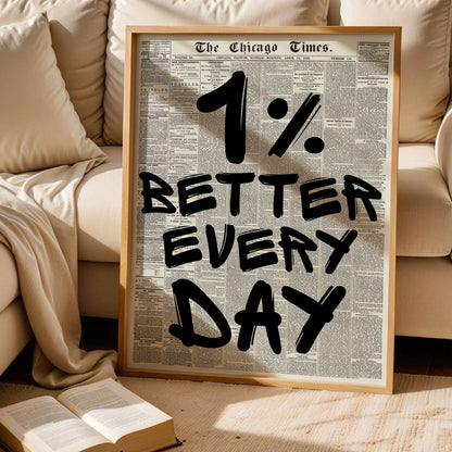 1% Better Every Day Poster