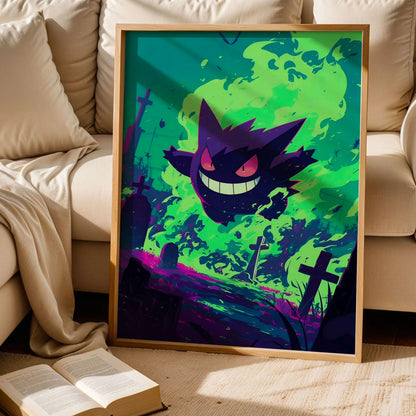 Gengar Pokemon Art Print