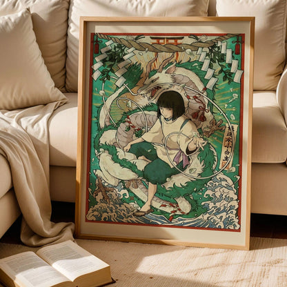 Haku Studio Ghibli's Spirited Away Poster