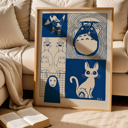 My Neighbor Totoro and Spirited Away Poster