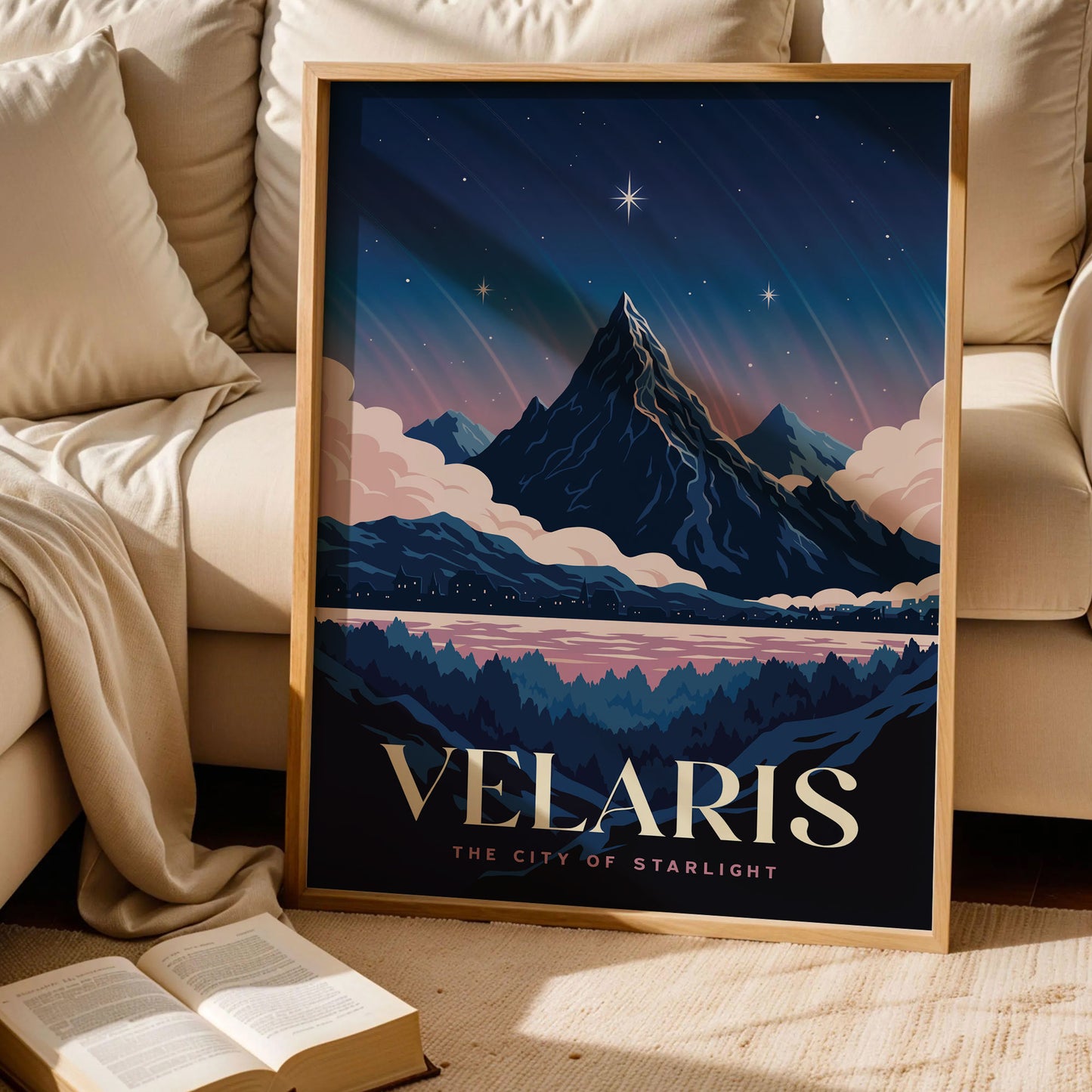 Velaris ACOTAR Travel Poster