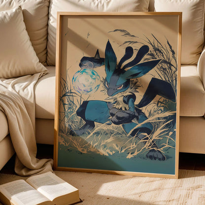 Pokémon Lucario Japanese Poster