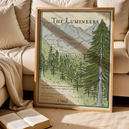 Pine Tree Landscape Poster