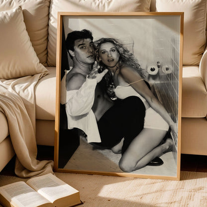 Carrie and Mr Big Bathroom Wall Art