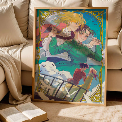 Howl's Moving Castle Studio Ghibli Poster