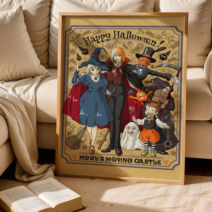 Howl's Moving Castle Halloween Poster