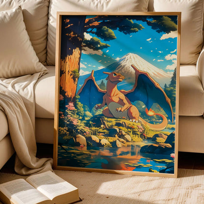 Charizard at Mt. Fuji Print