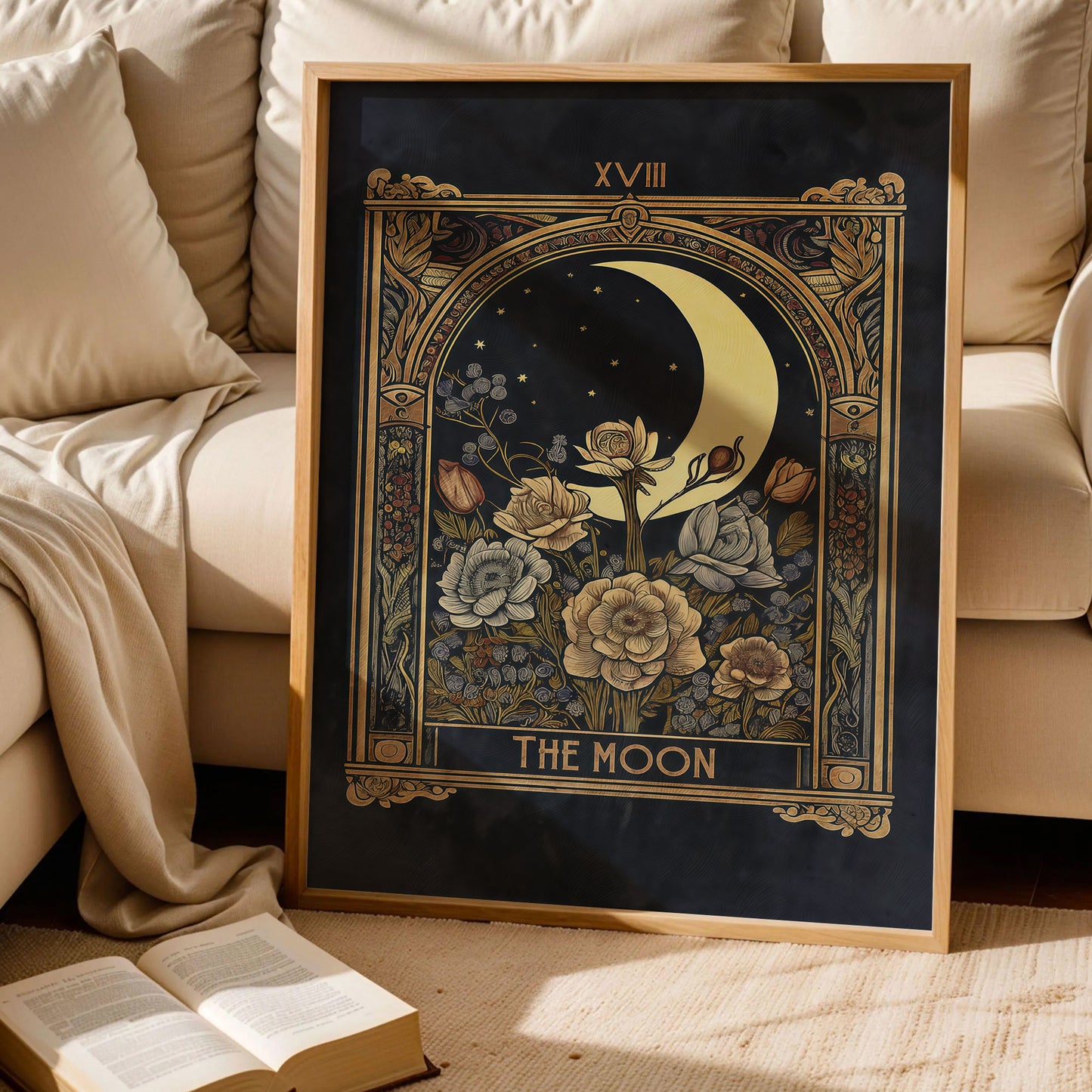 The Moon Tarot Card Print Art