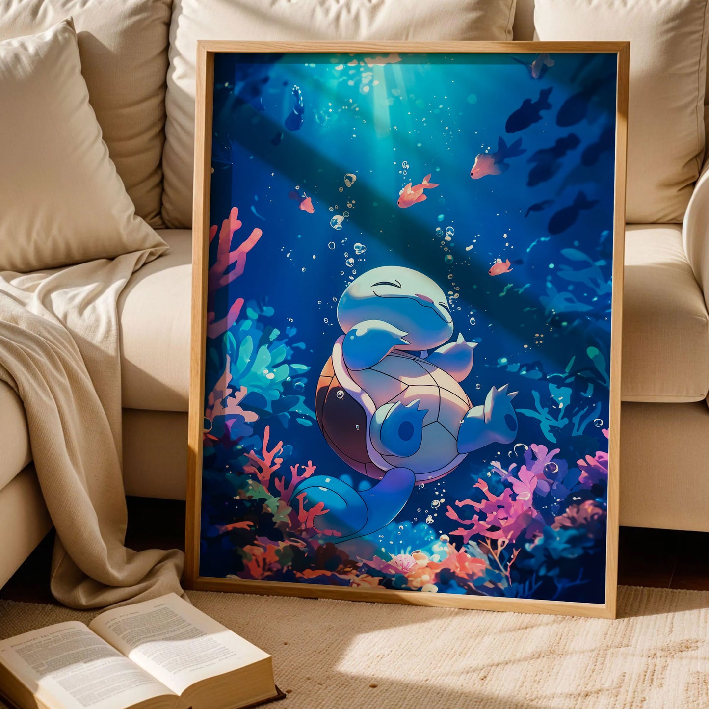 Squirtle Submersed Pokemon Poster