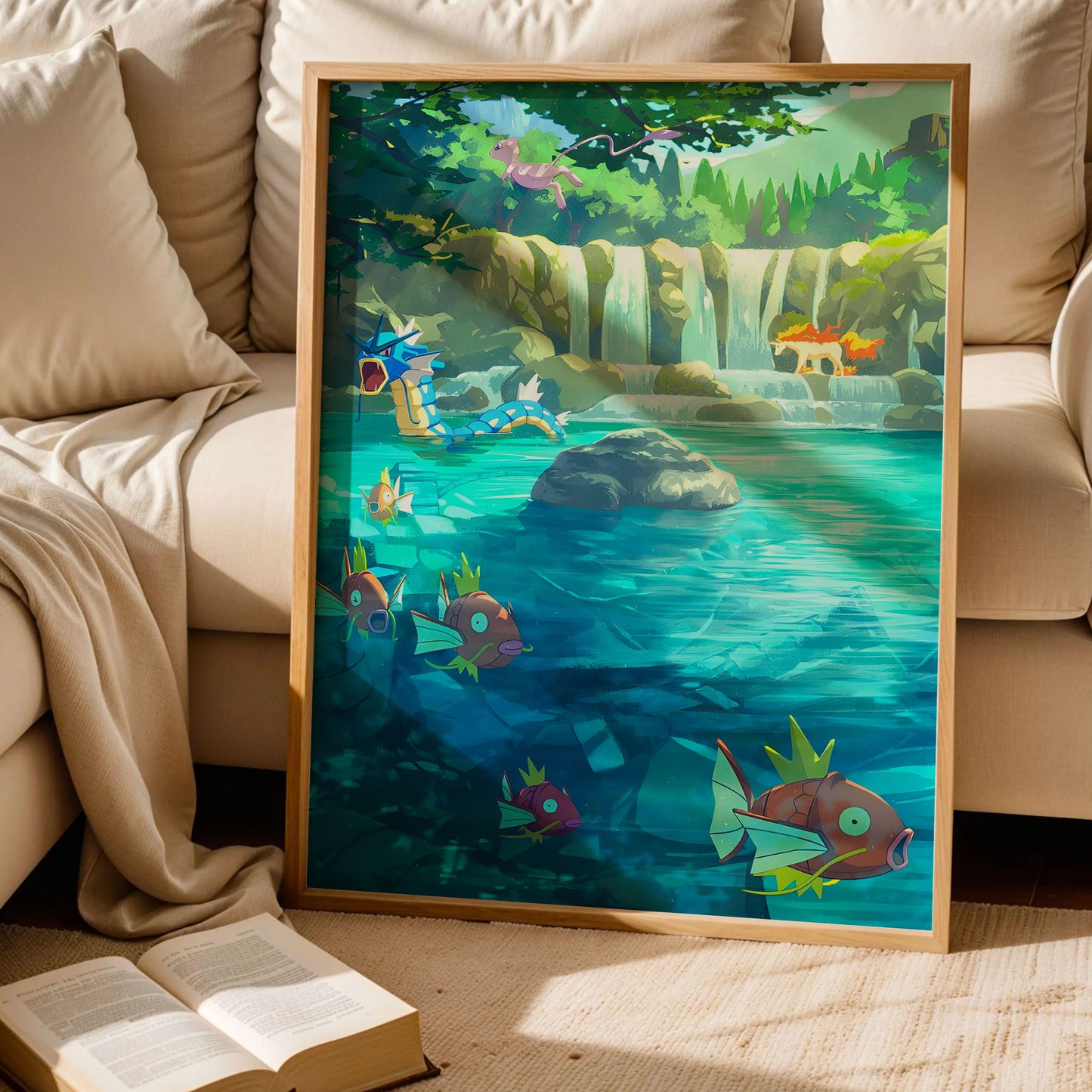 Tranquil Lake Pokemon Poster