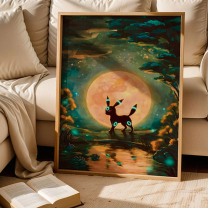 Shiny Umbreon at Full Moon Art
