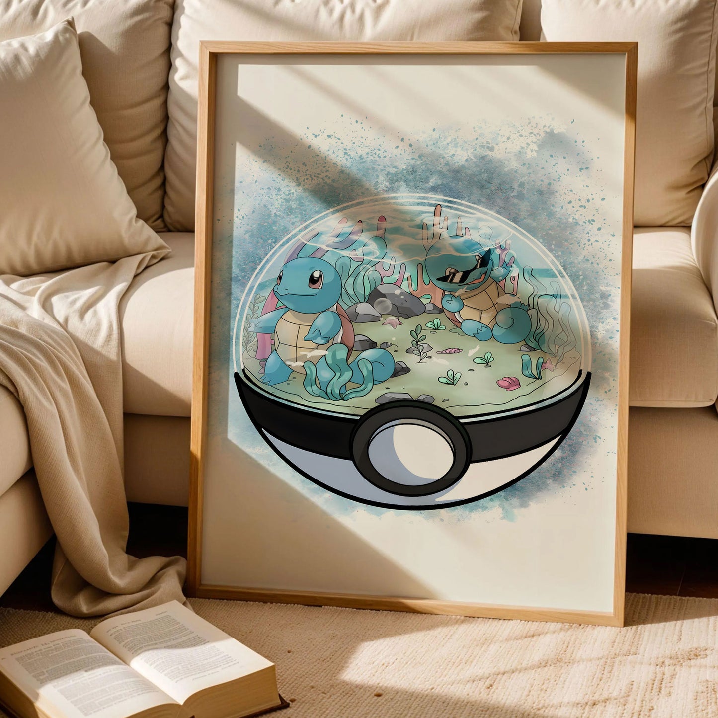 Squirtles Poké Ball Art Print