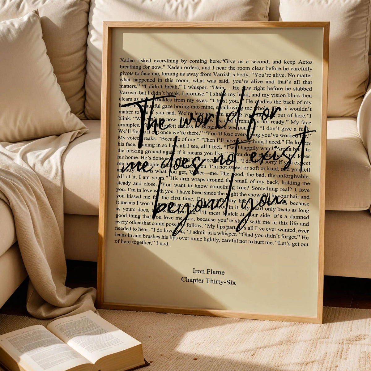 Fourth Wing Quote Chapter 36 Poster